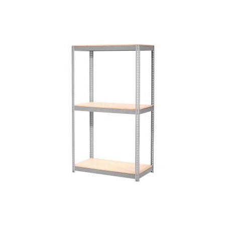 Expandable Starter Rack 36x18x84 3 Level Wood Deck 1500 Lb. Cap Per Deck GRY